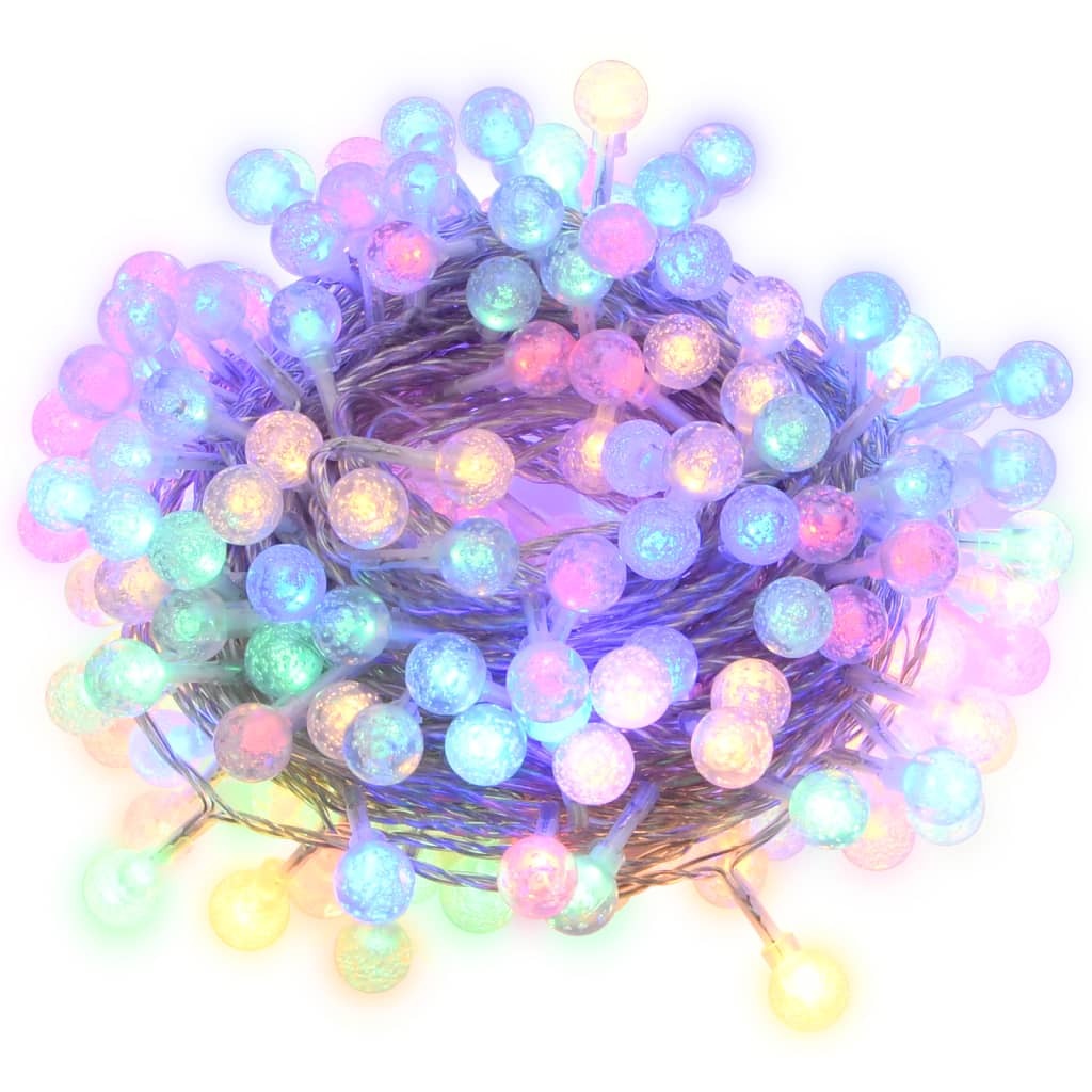 Globe Fairy String Lights 20m 200 LED Colourful 8 Function