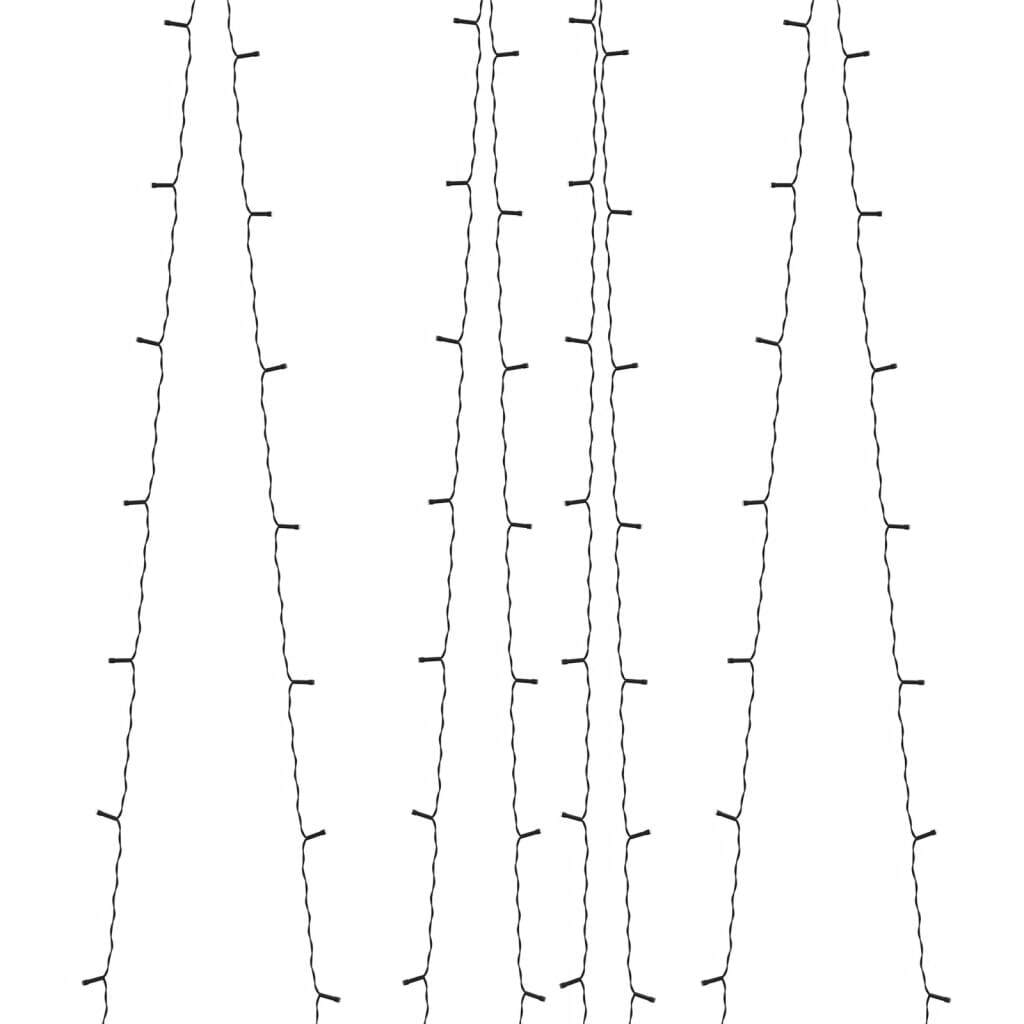 Solar Fairy Lights 2 pcs 2x200 LED Blue Indoor Outdoor