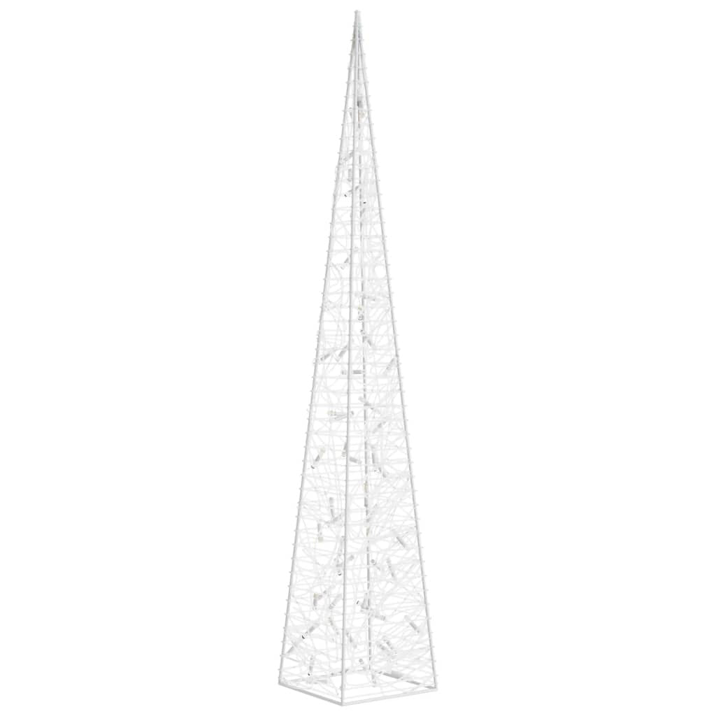 Acrylic Decorative LED Light Cone Cold White 120 cm