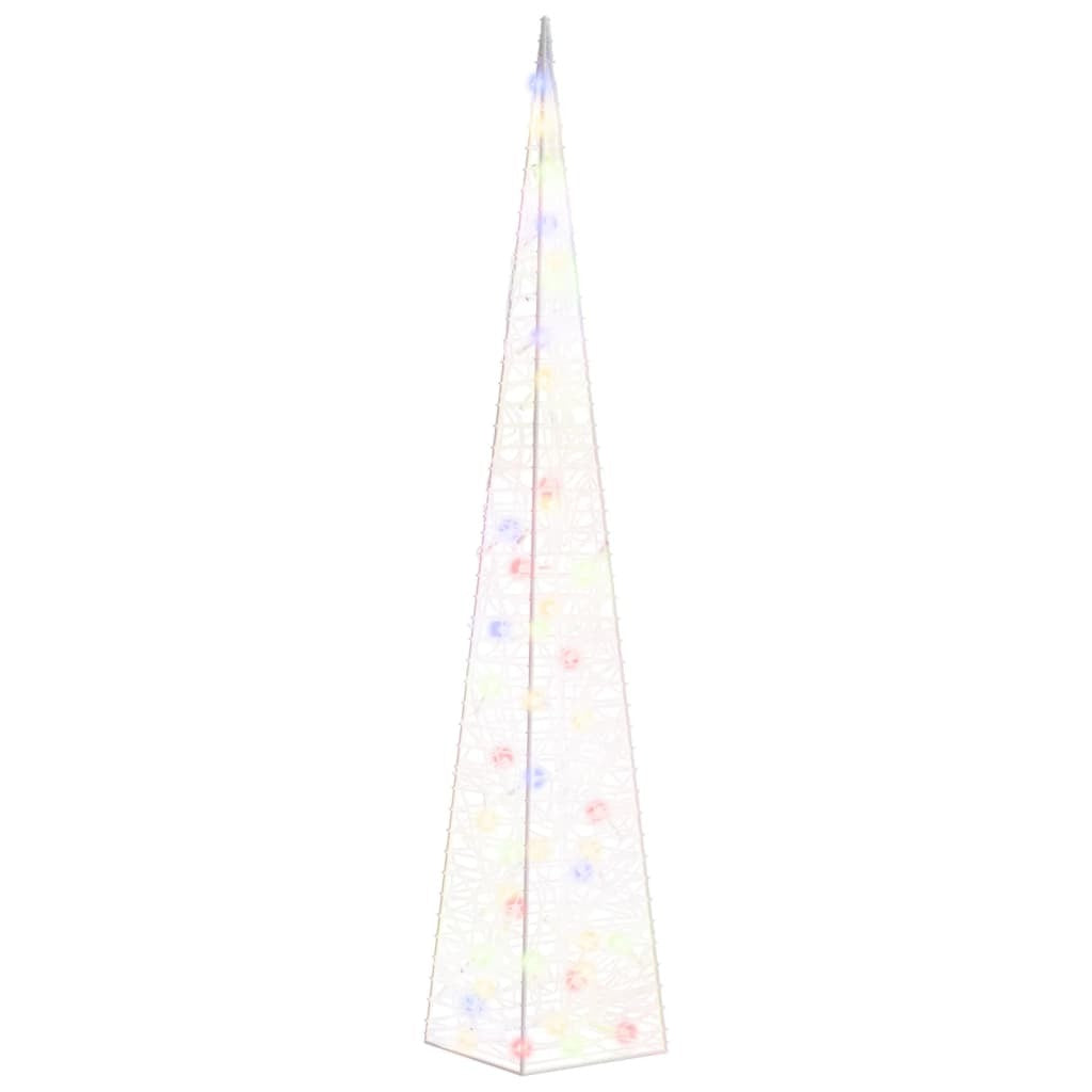 Acrylic Decorative LED Light Cone Multicolour 120 cm