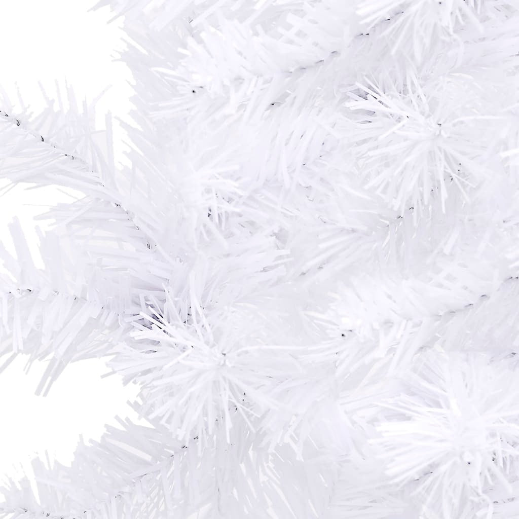 Corner Artificial Christmas Tree White 240 cm PVC