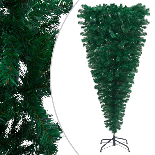 Upside-down Artificial Christmas Tree with Stand Green 120 cm