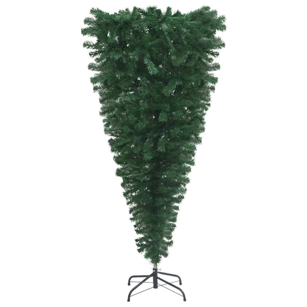 Upside-down Artificial Christmas Tree with Stand Green 120 cm