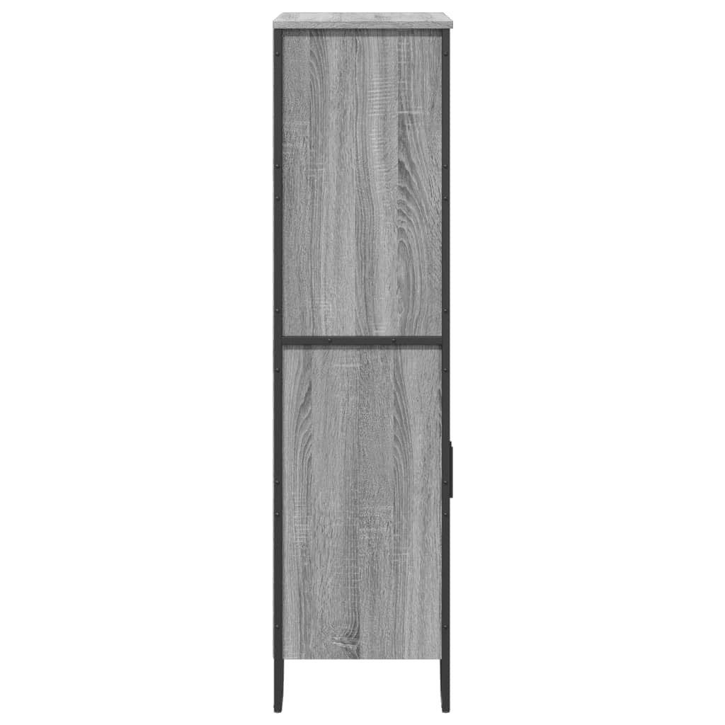 Highboard Grey Sonoma 79.5x35.5x137.5 cm Engineered wood