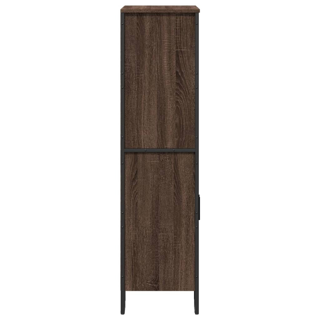 Highboard Brown Oak 79.5x35.5x137.5 cm Engineered wood