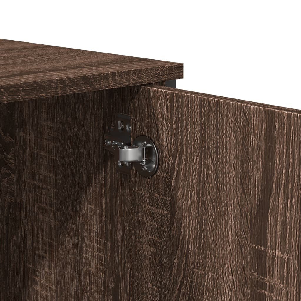 Highboard Brown Oak 79.5x35.5x137.5 cm Engineered wood