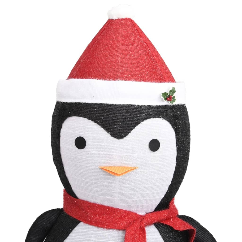 Decorative Christmas Snow Penguin Figure LED Luxury Fabric 180cm