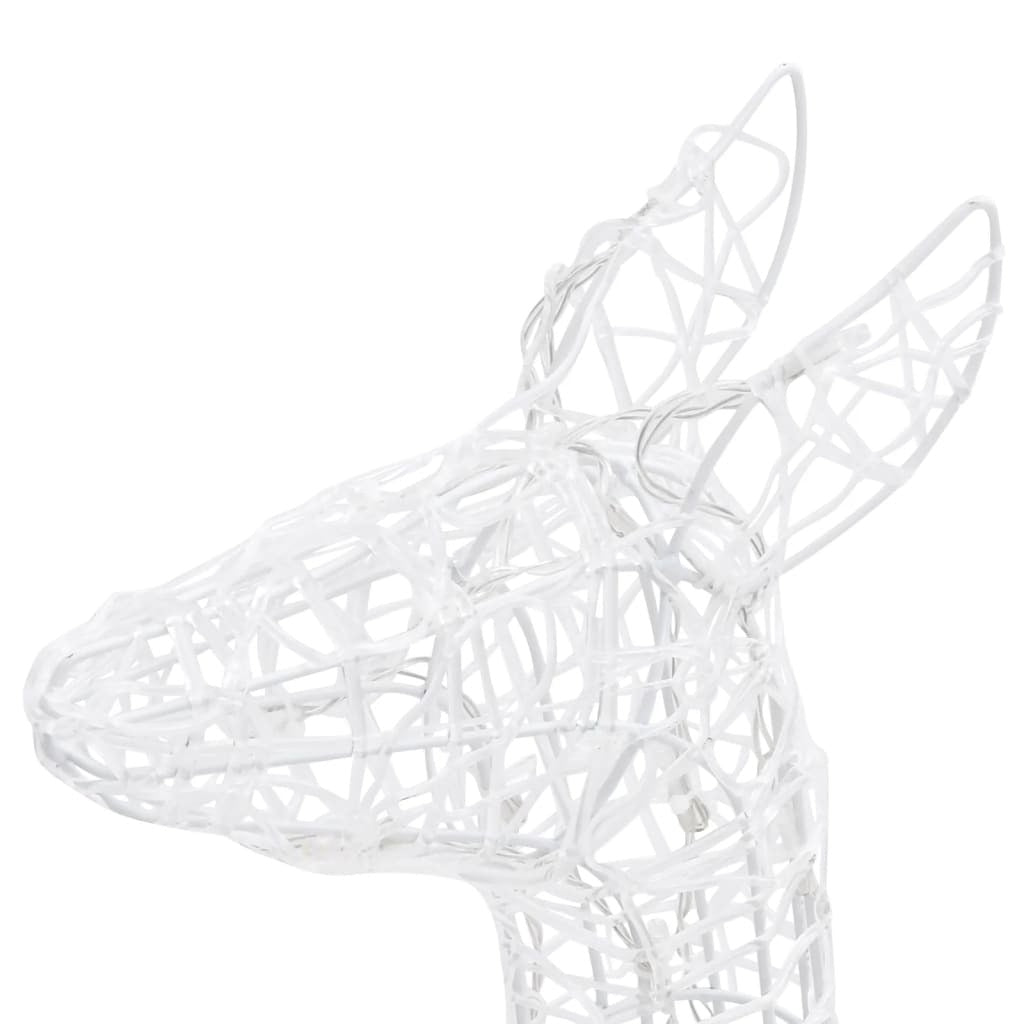 Acrylic Reindeer Family Christmas Decoration 160 LED Colourful