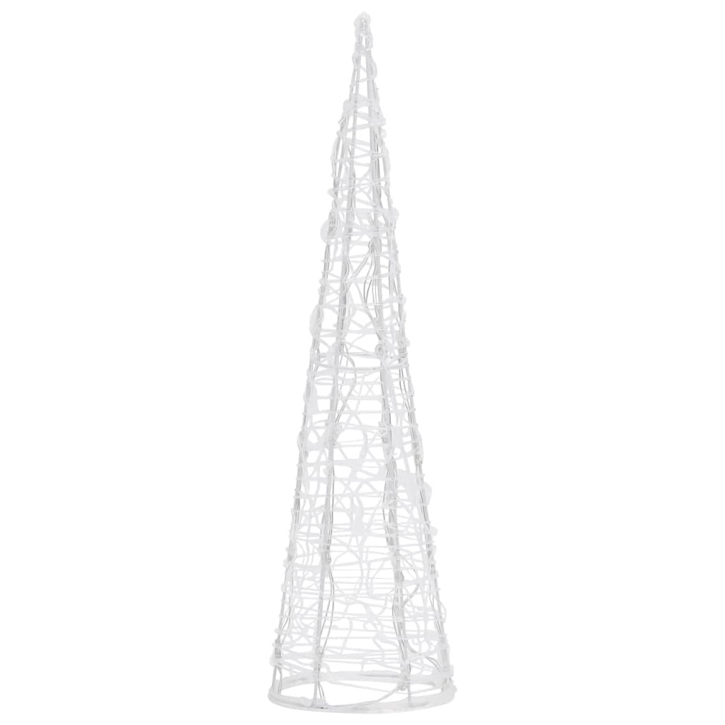 Acrylic Decorative Pyramid LED Light Cone Blue 60 cm