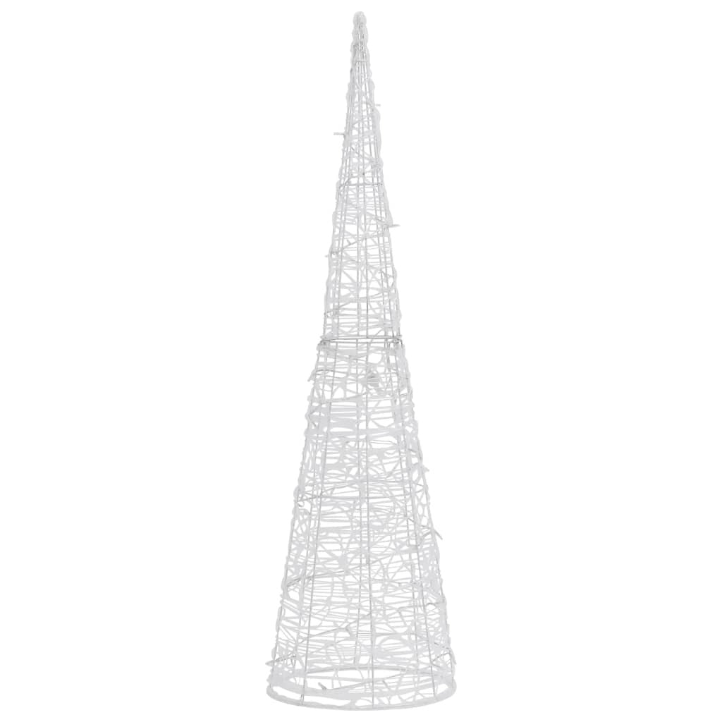 Acrylic Decorative Pyramid LED Light Cone Blue 90 cm