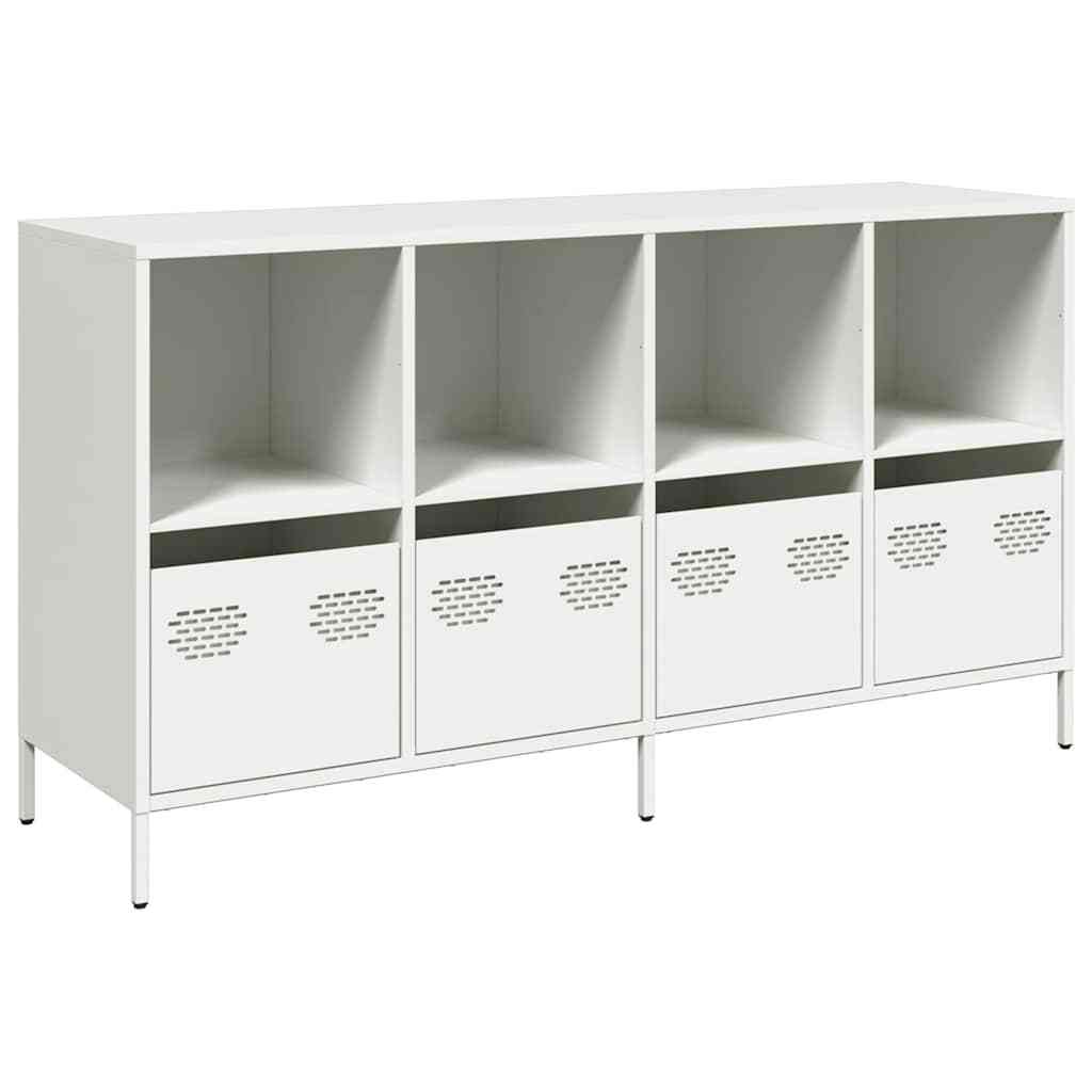 Sideboard White 135x39x73.5 cm Cold-rolled Steel