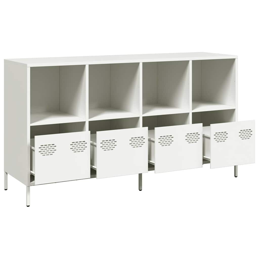 Sideboard White 135x39x73.5 cm Cold-rolled Steel