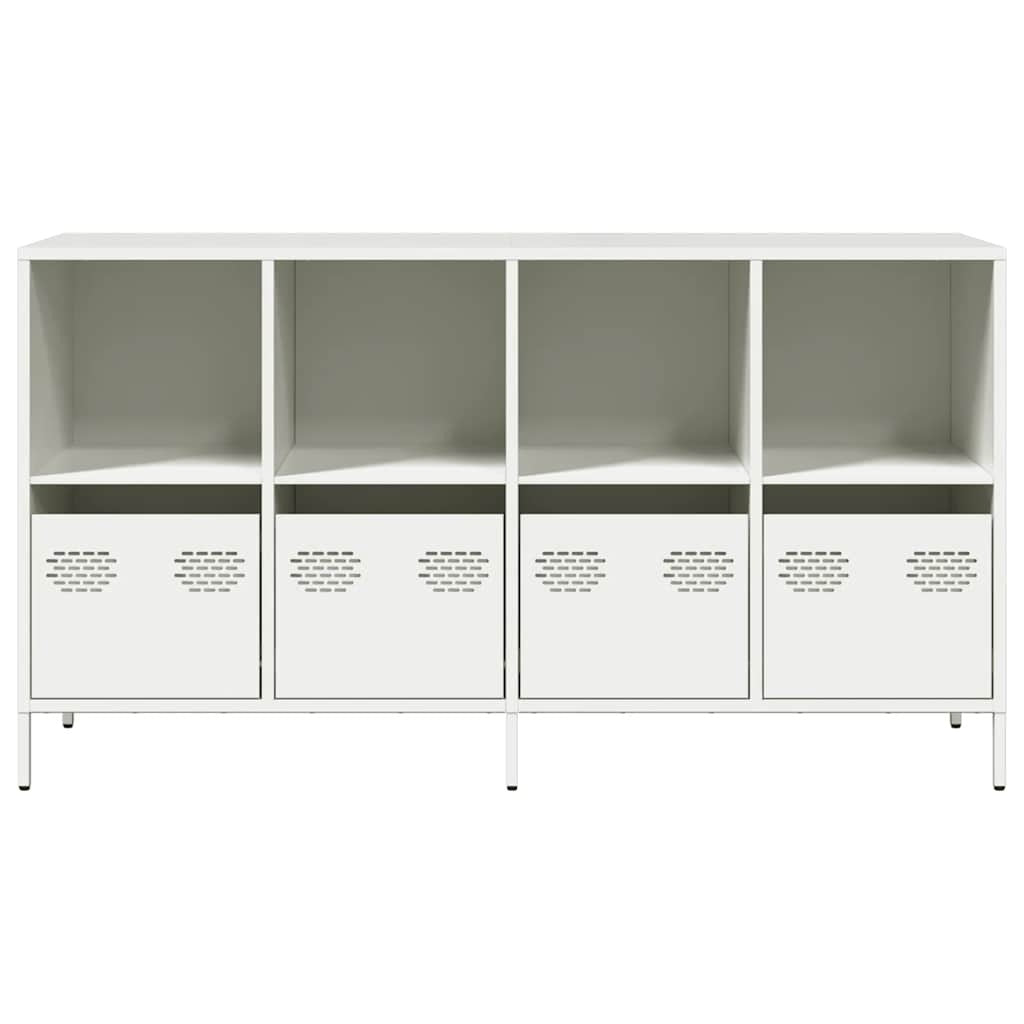 Sideboard White 135x39x73.5 cm Cold-rolled Steel