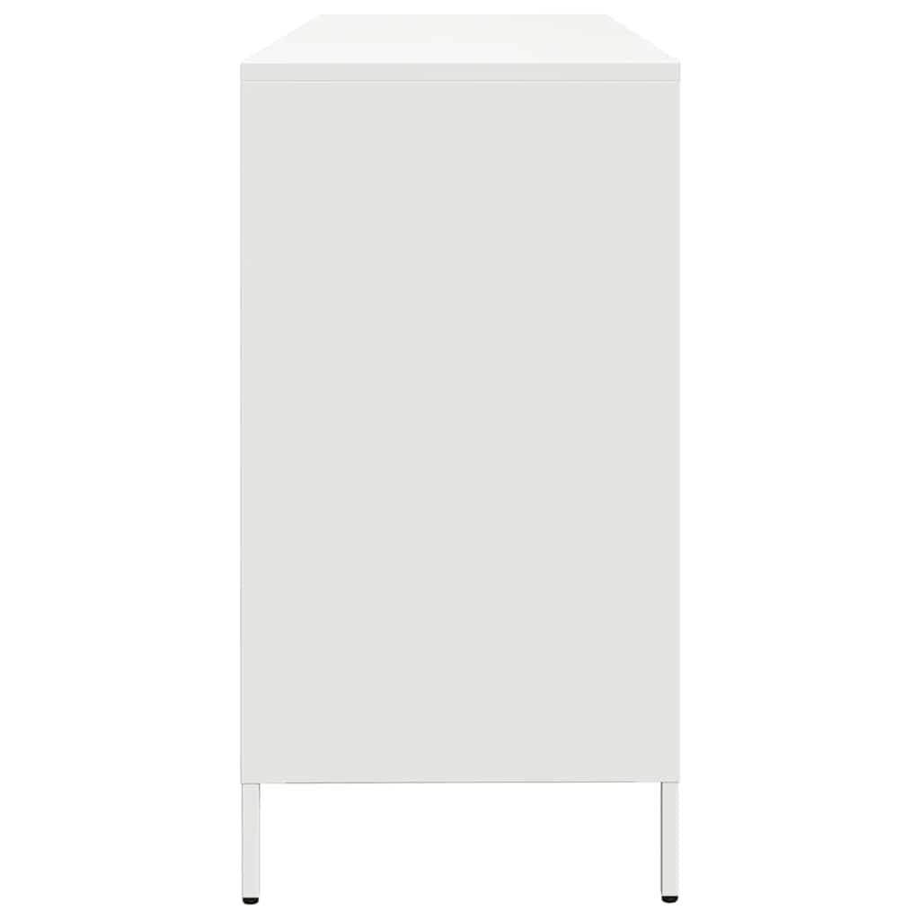 Sideboard White 135x39x73.5 cm Cold-rolled Steel
