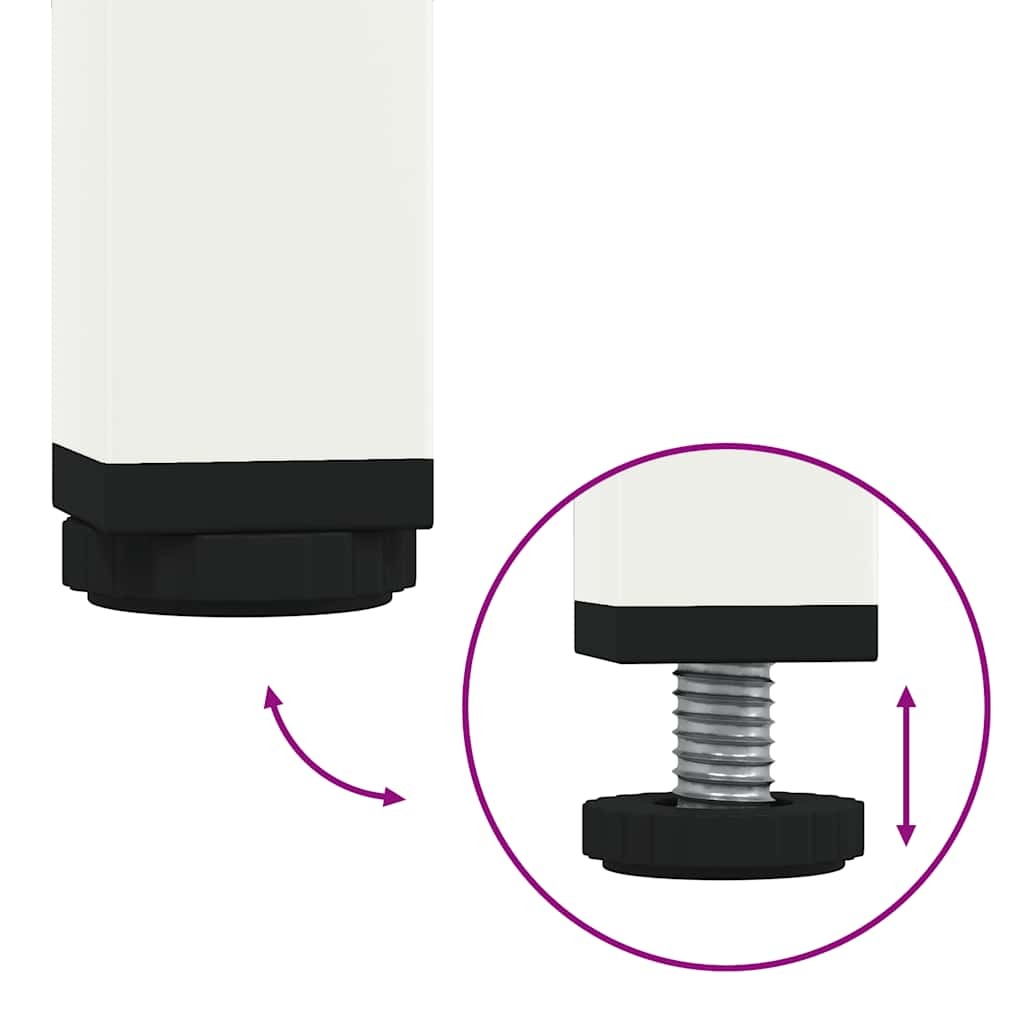 Sideboard White 135x39x73.5 cm Cold-rolled Steel