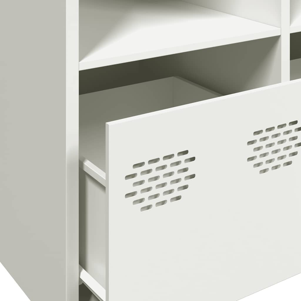 Sideboard White 135x39x73.5 cm Cold-rolled Steel