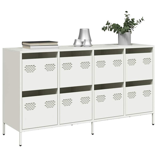 Sideboard White 135x39x73.5 cm Cold-rolled Steel