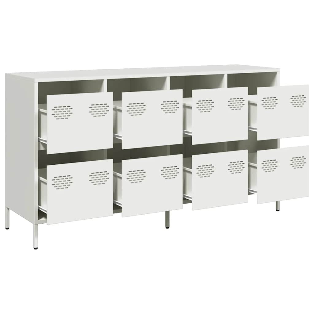 Sideboard White 135x39x73.5 cm Cold-rolled Steel