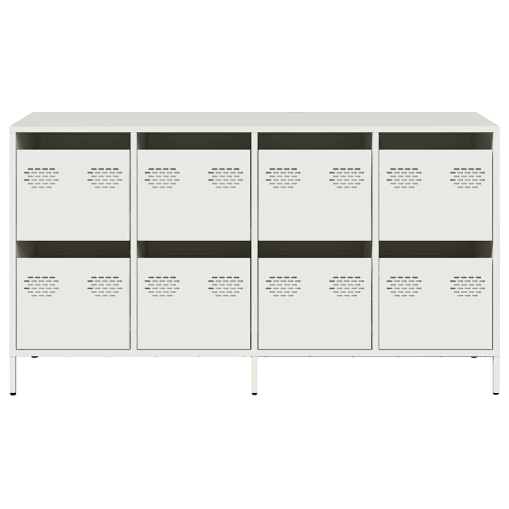 Sideboard White 135x39x73.5 cm Cold-rolled Steel