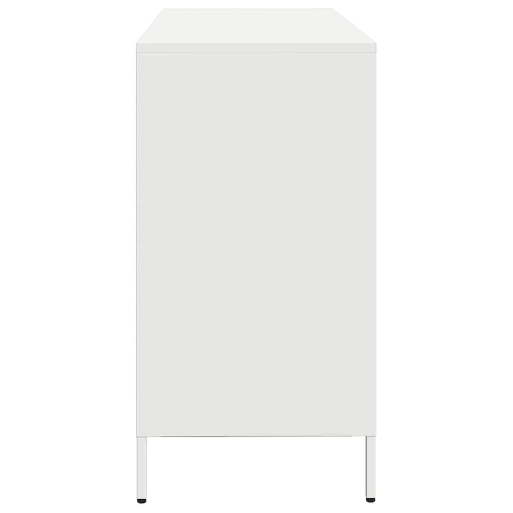 Sideboard White 135x39x73.5 cm Cold-rolled Steel