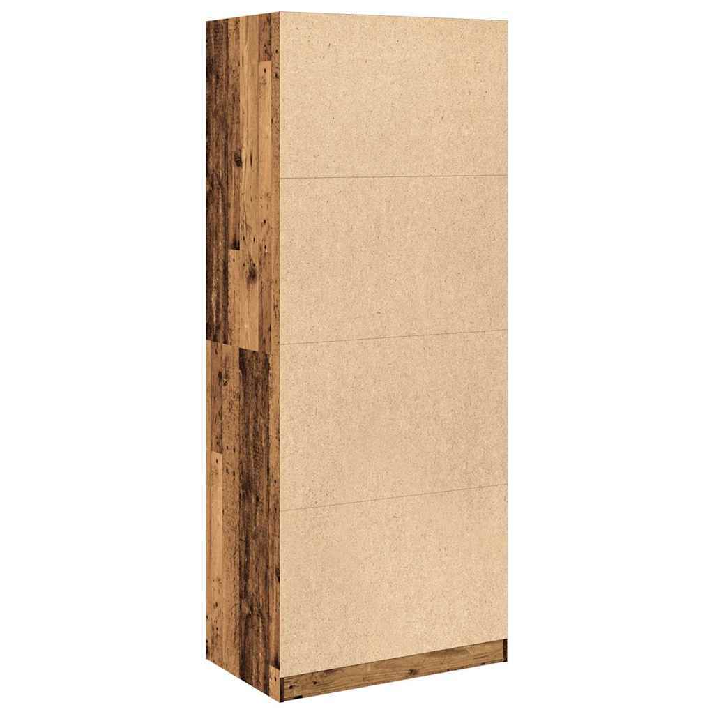 Wardrobe Old Wood 80x50x200 cm Engineered Wood