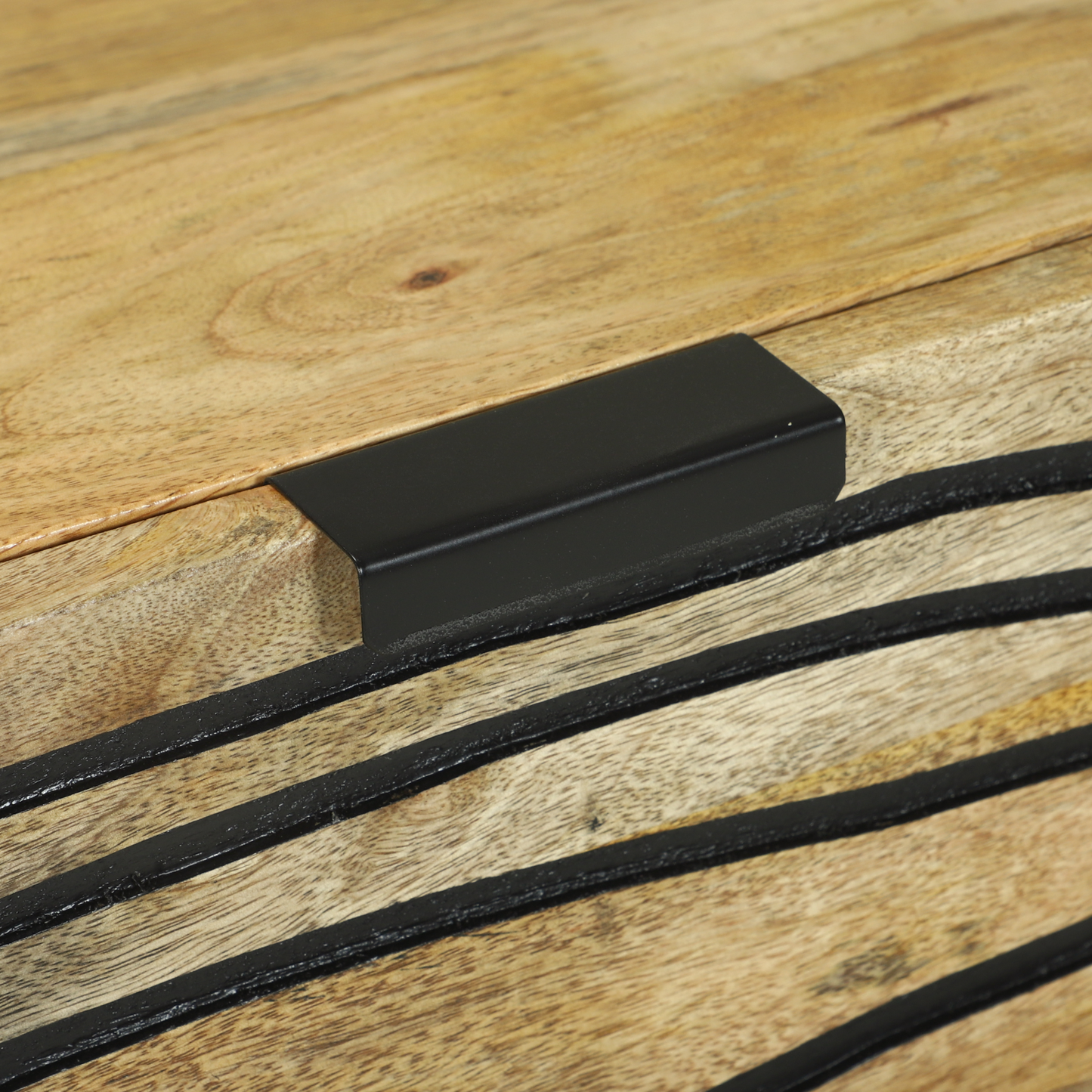 Sideboard Set 2 pcs Natural 60 x 33.5 x 75 cm Solid Mango Wood