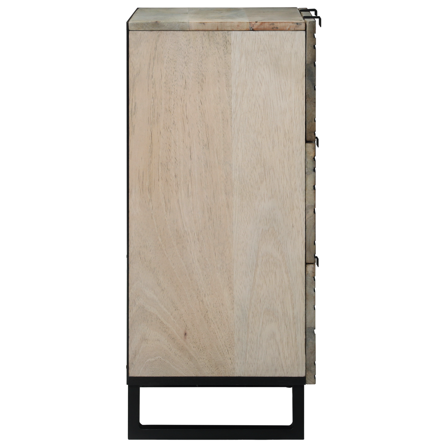 Sideboard Set 2 pcs White 60 x 33.5 x 75 cm Solid Mango Wood