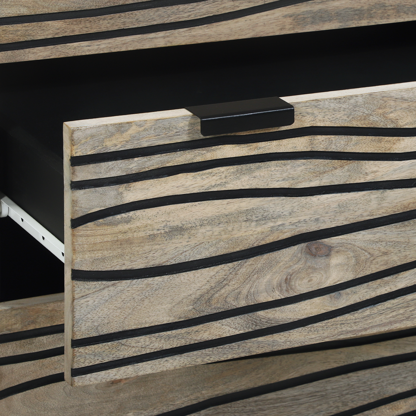 Sideboard Set 2 pcs White 60 x 33.5 x 75 cm Solid Mango Wood