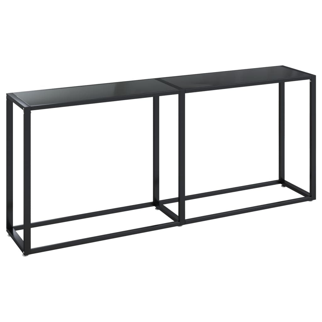 Console Table Black 180x35x75.5cm Tempered Glass