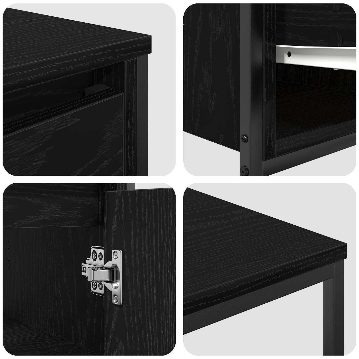 Bathroom Furniture Set 2 pcs Black oak 36 x 35 x 165 cm