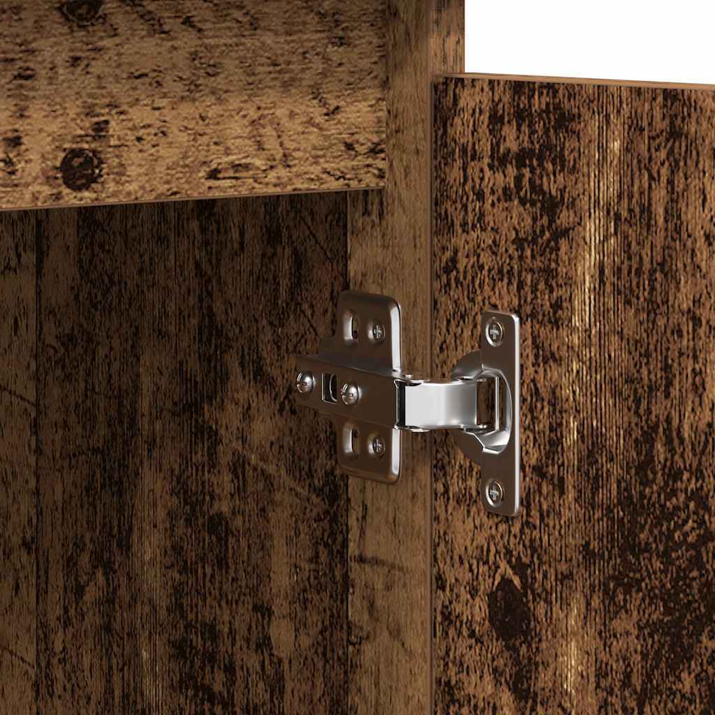 Sideboard with Drawers Old Wood 100.5x35x76 cm Engineered Wood