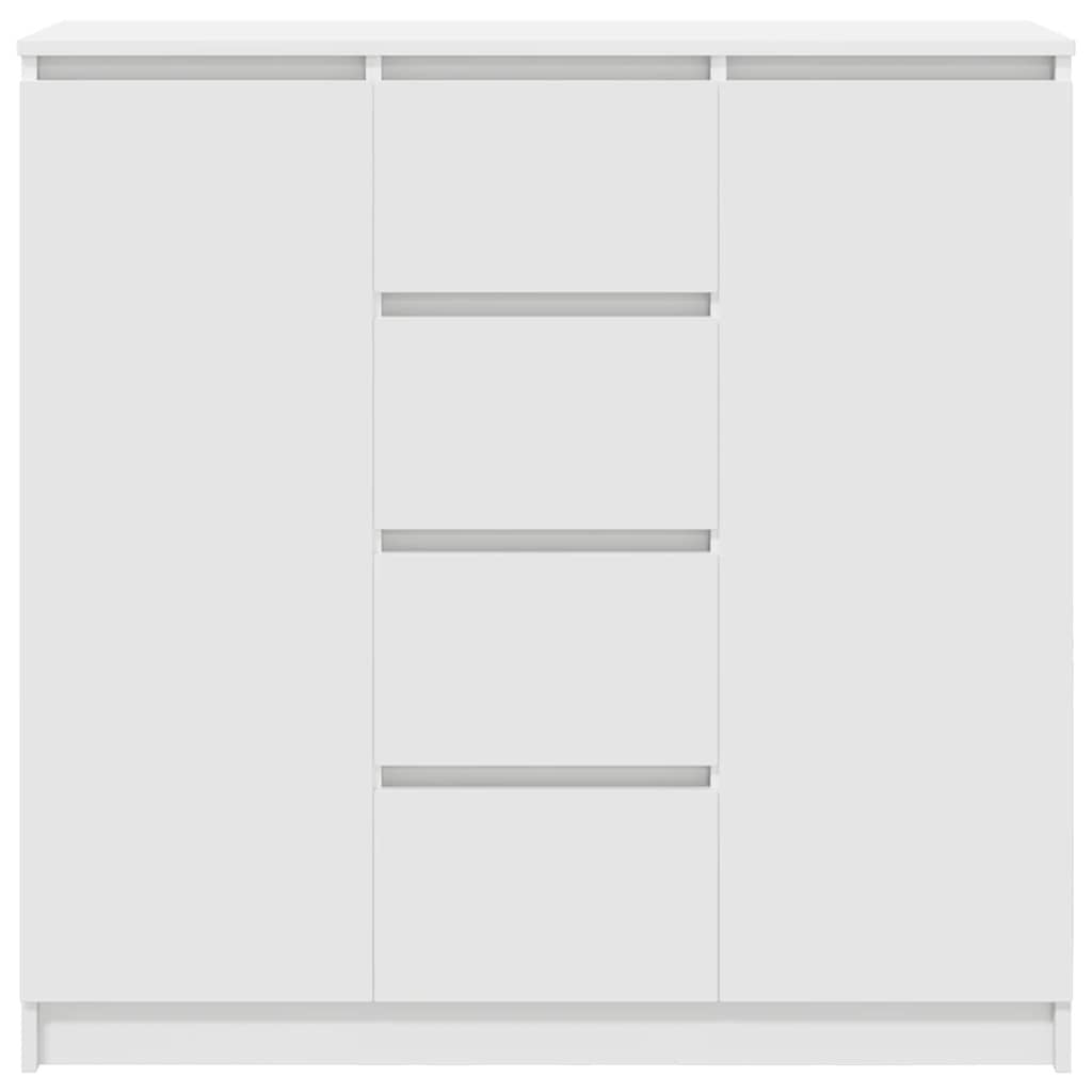 Sideboard with Drawers White 100.5x35x98.5 cm Engineered Wood