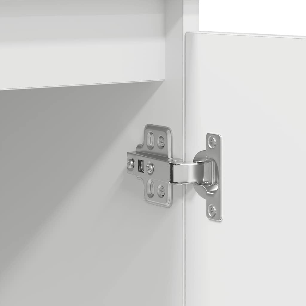 Sideboard with Drawers White 100.5x35x98.5 cm Engineered Wood