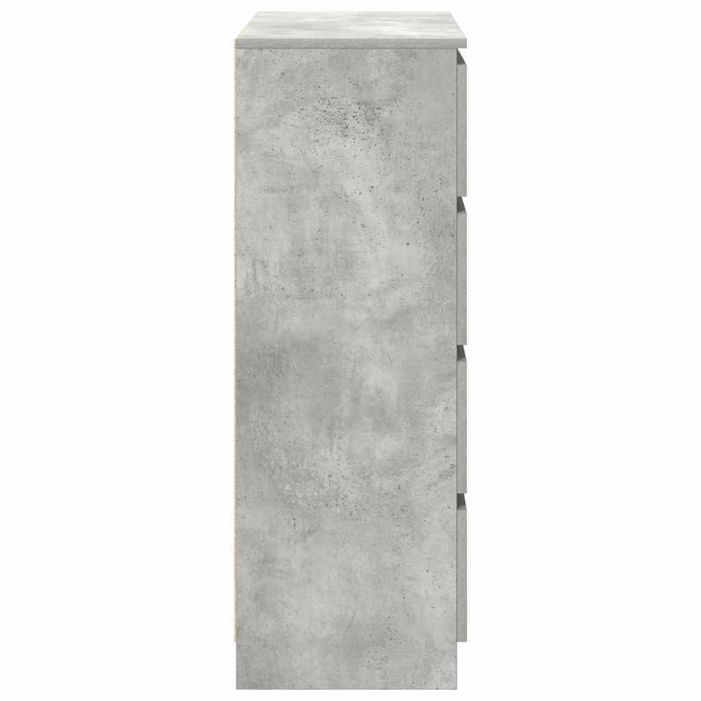 Sideboard Concrete Grey 80x35x99 cm Engineered Wood