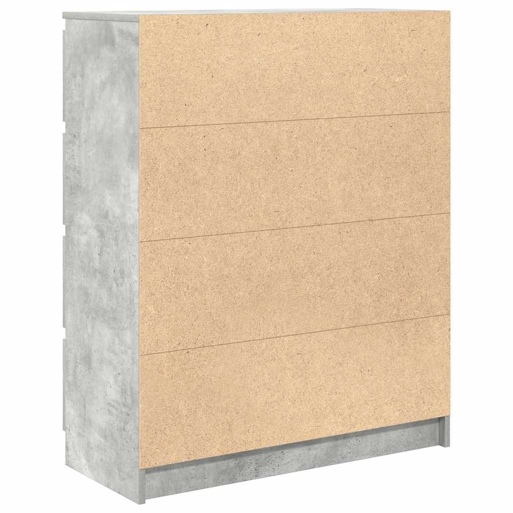 Sideboard Concrete Grey 80x35x99 cm Engineered Wood