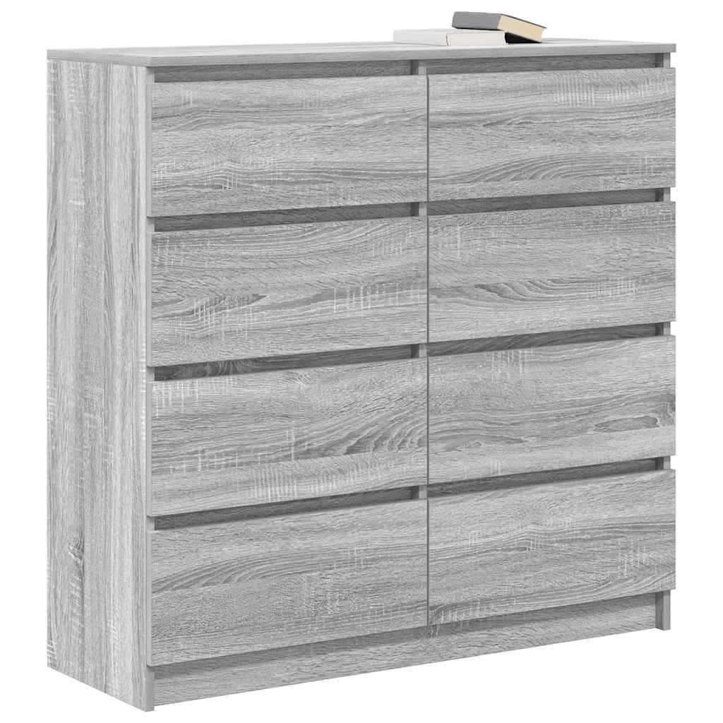 Sideboard Grey Sonoma 100x35x99 cm Engineered Wood