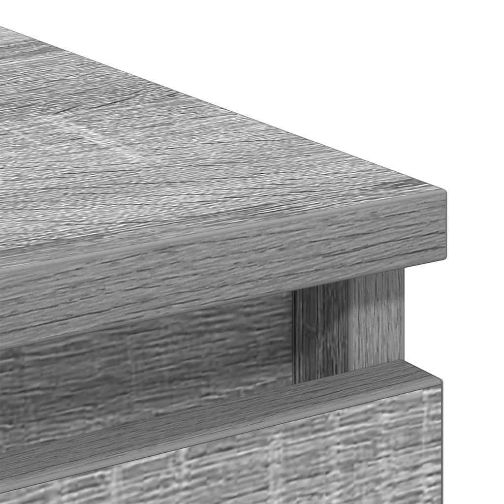 Sideboard Grey Sonoma 100x35x99 cm Engineered Wood