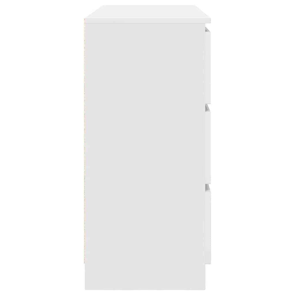 Sideboard White 100x35x76 cm Engineered Wood