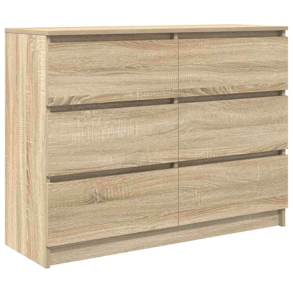 Sideboard Sonoma Oak 100x35x76 cm Engineered Wood