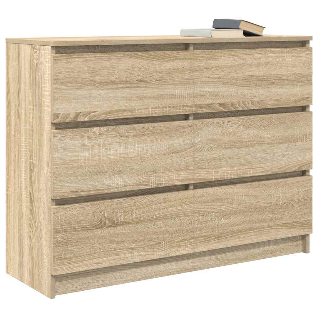 Sideboard Sonoma Oak 100x35x76 cm Engineered Wood