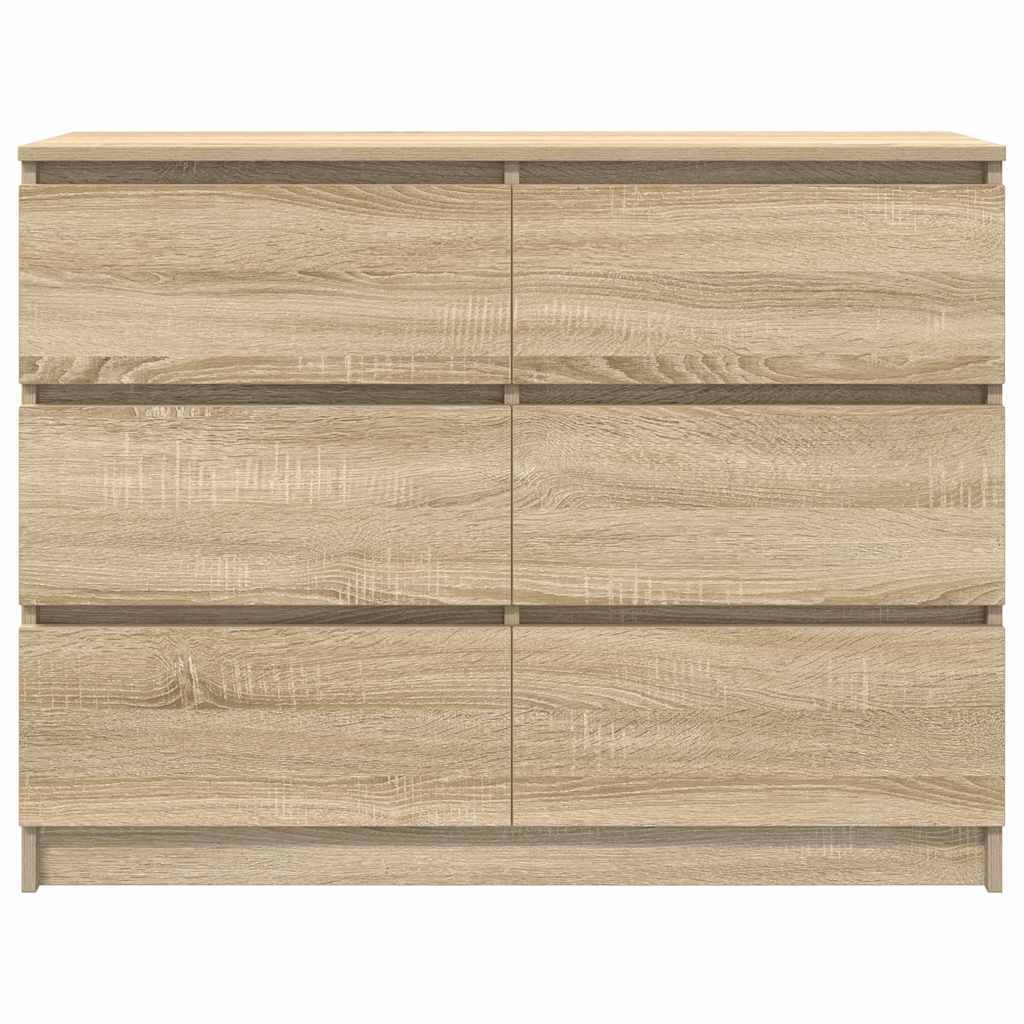 Sideboard Sonoma Oak 100x35x76 cm Engineered Wood