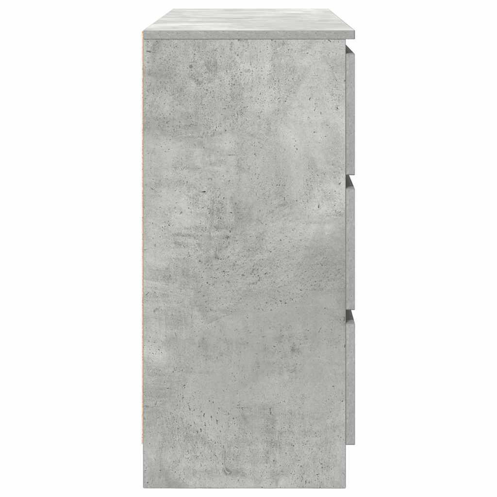 Sideboard Concrete Grey 100x35x76 cm Engineered Wood