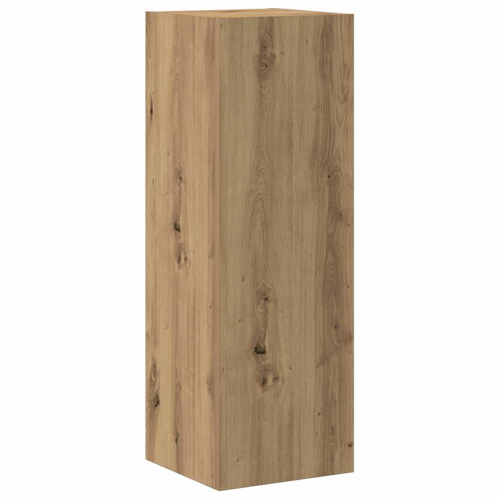 Wall Mounted TV cabinets 3 pcs Artisan Oak Engineered Wood