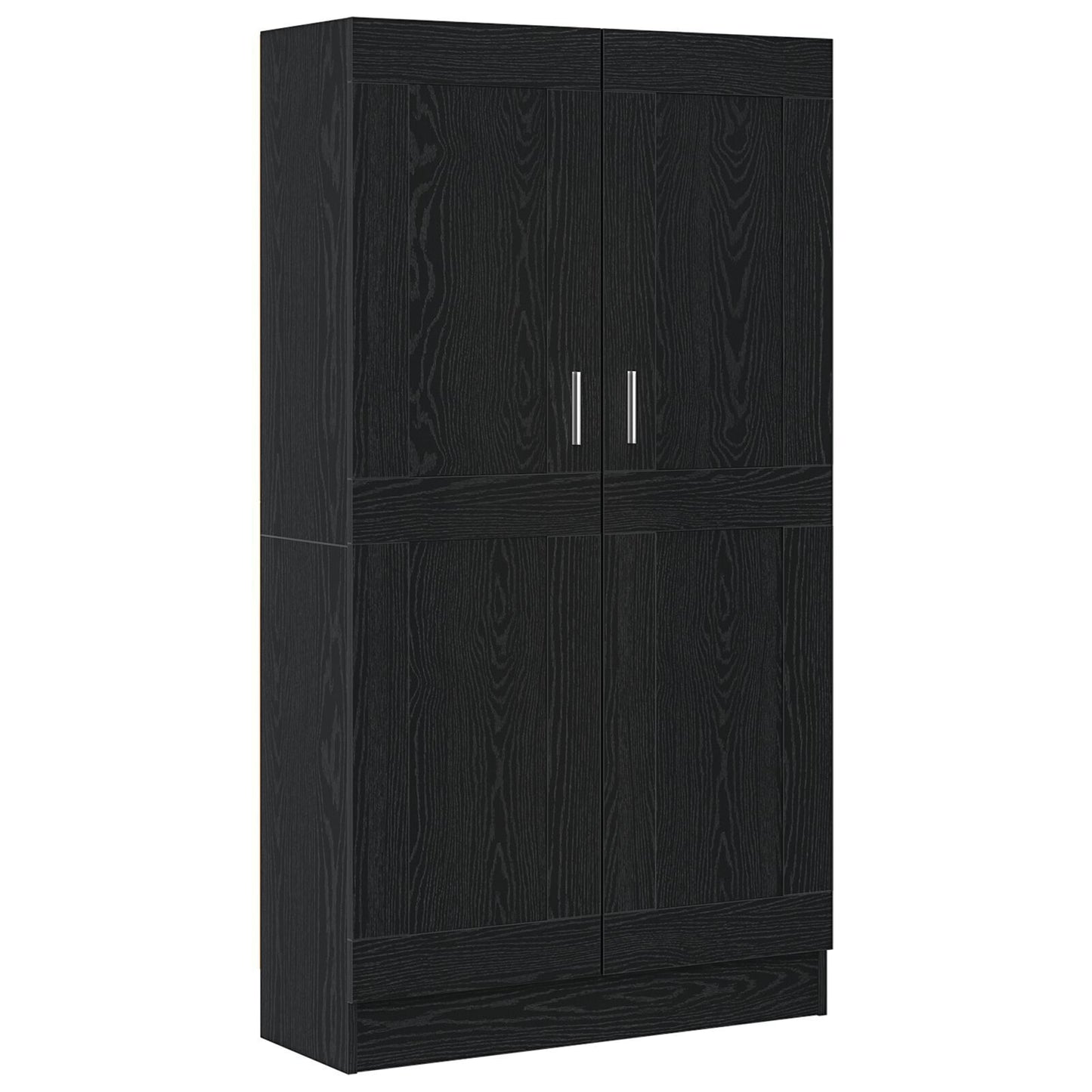 Book Cabinet Black oak 82.5 x 30.5 x 150 cm Engineered wood