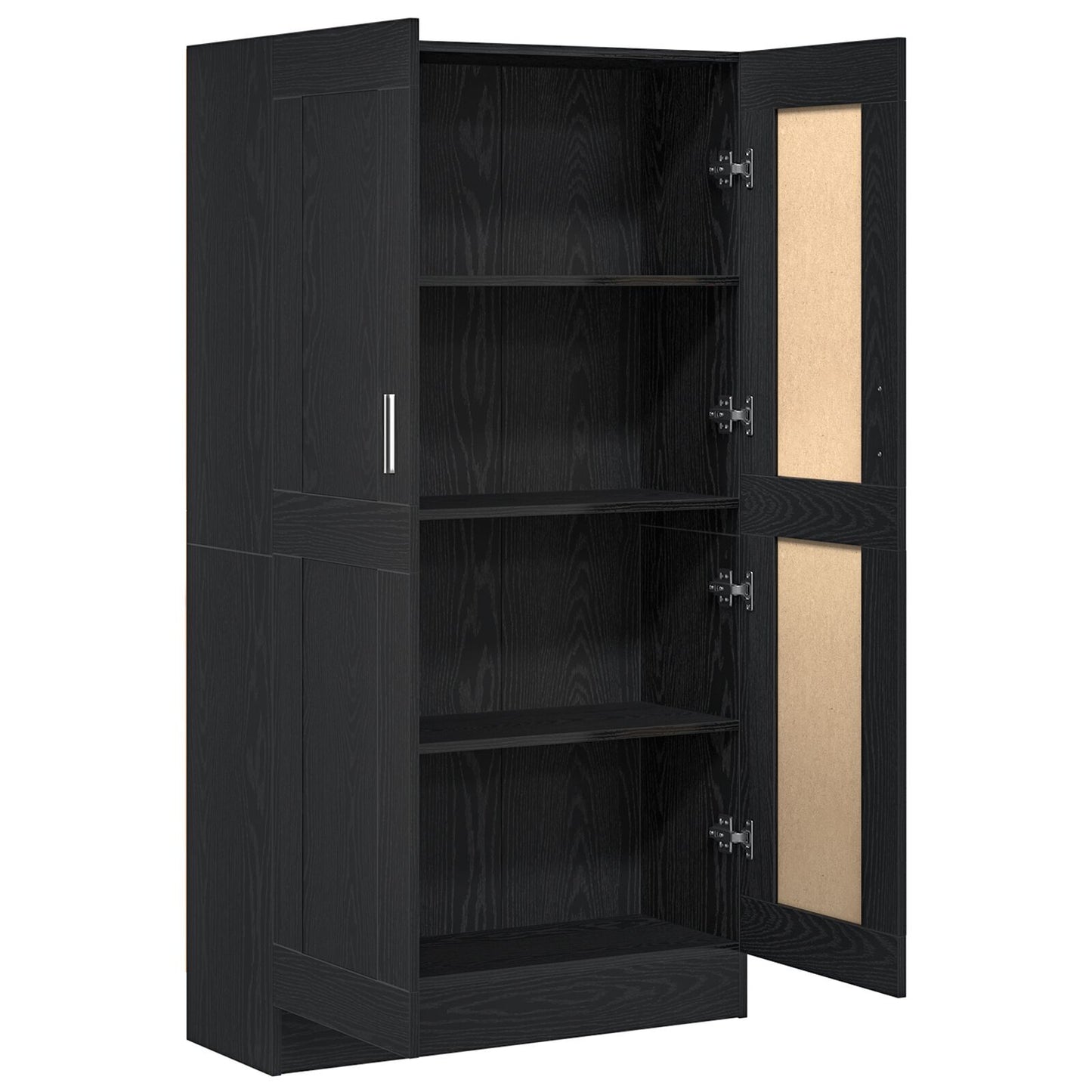 Book Cabinet Black oak 82.5 x 30.5 x 150 cm Engineered wood