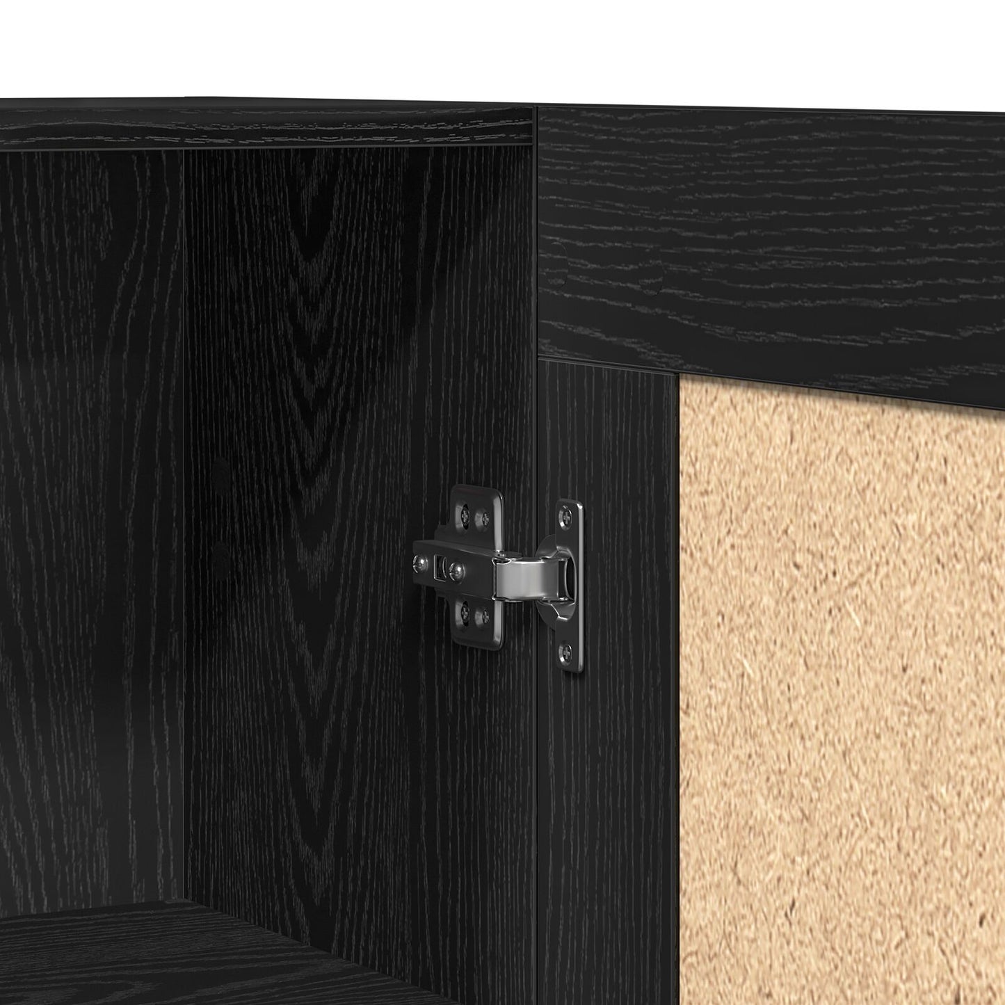 Book Cabinet Black oak 82.5 x 30.5 x 150 cm Engineered wood