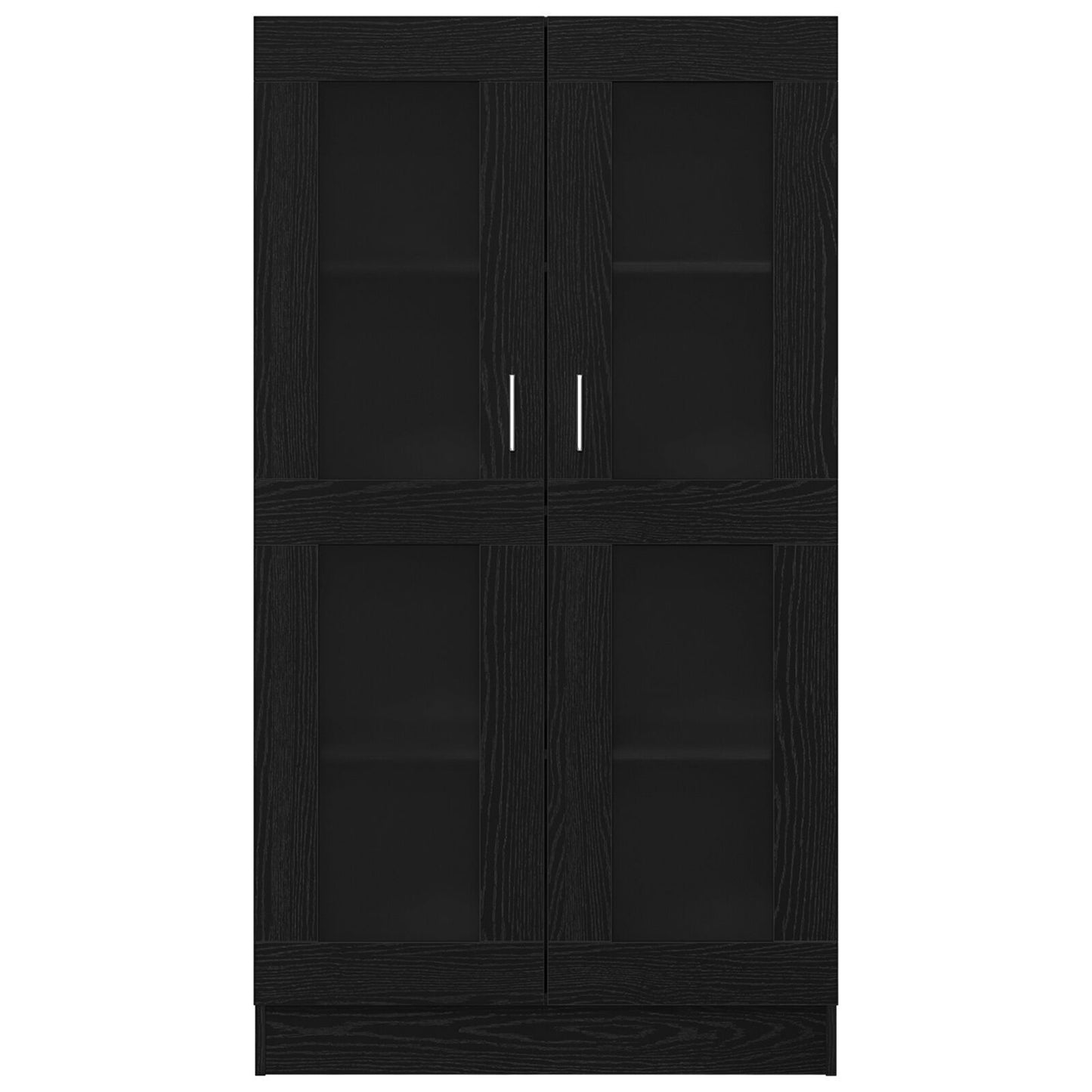 Book Cabinet Black oak 82.5 x 30.5 x 150 cm Engineered Wood