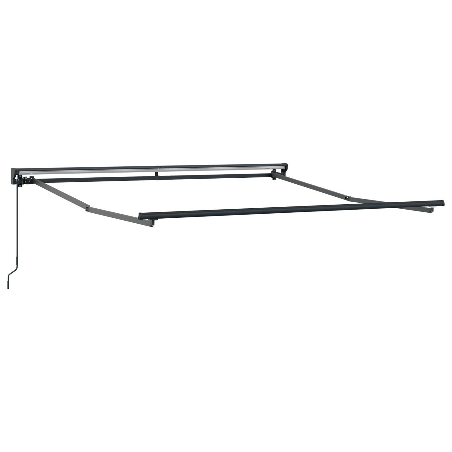 Retractable Awning Manual Grey and anthracite 300 x 250 cm