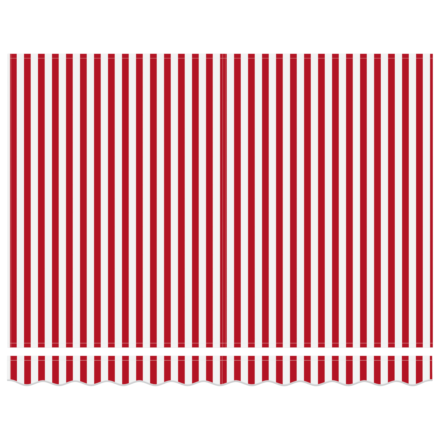 Retractable Awning Manual Red and white 350 x 250 cm Fabric