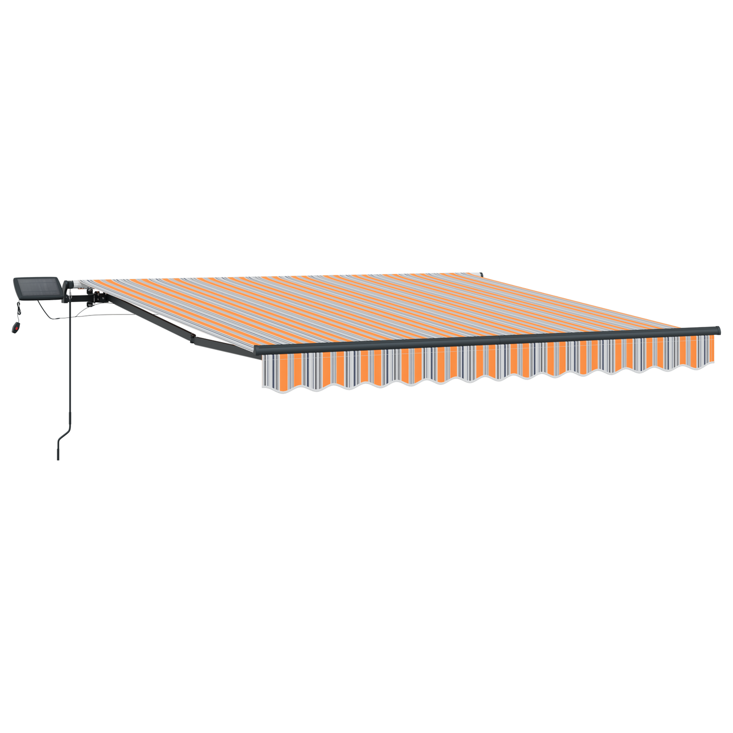 Retractable Awning Manual Multicolour 350 x 250 cm Fabric